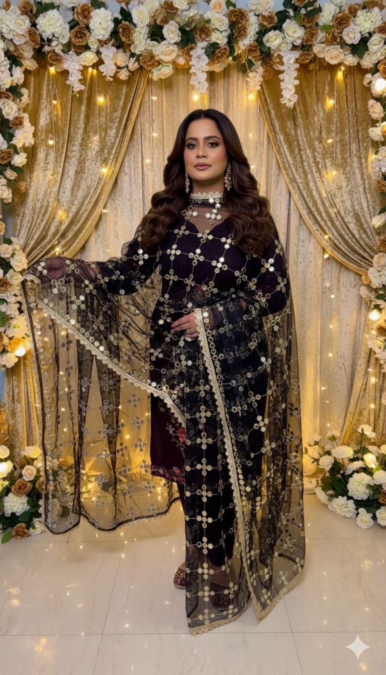 Posheeda net Dupatta