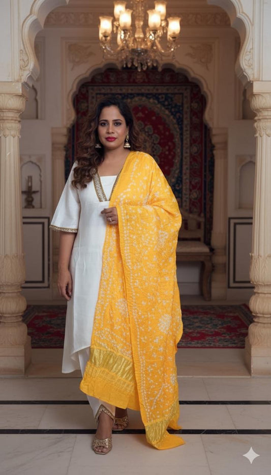 Bandhni Silk Dupatta