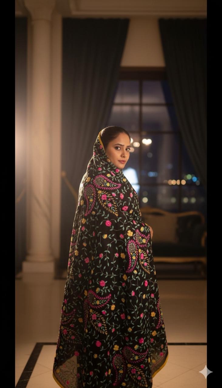 Thread Phulkari Dupatta