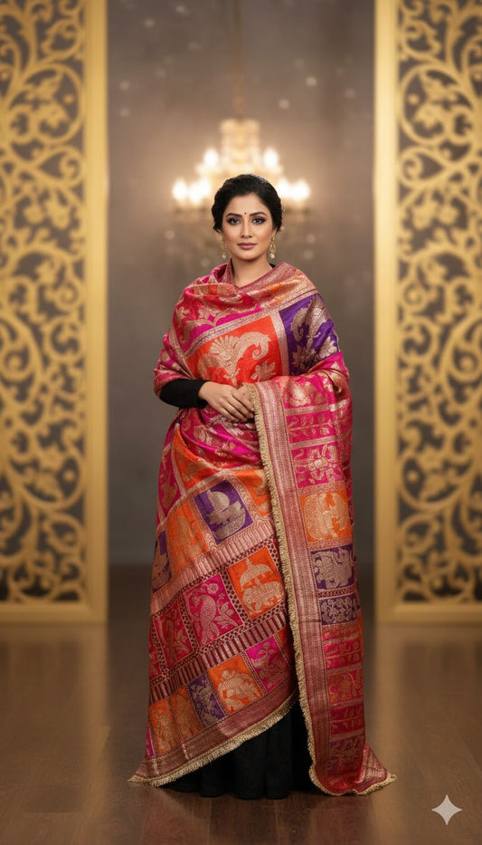 Banarsi royal shed Dupatta