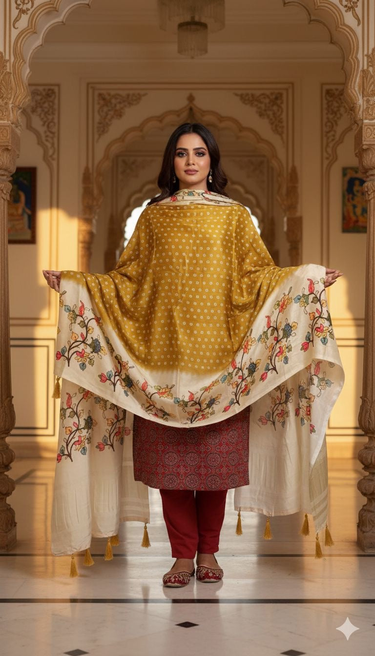 Gajji Silk Dupatta