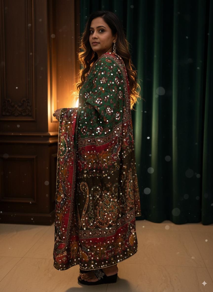 Mogra Multi Sheesh Dupatta