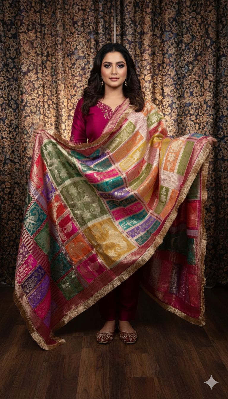 Banarsi royal shed Dupatta