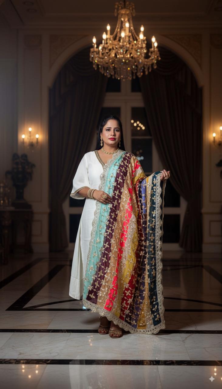 Heavy Gotapatti Multishade Dupatta