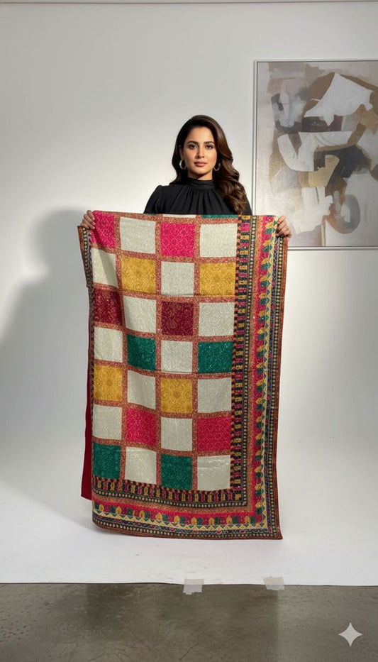 Ajrak tiki Dupatta