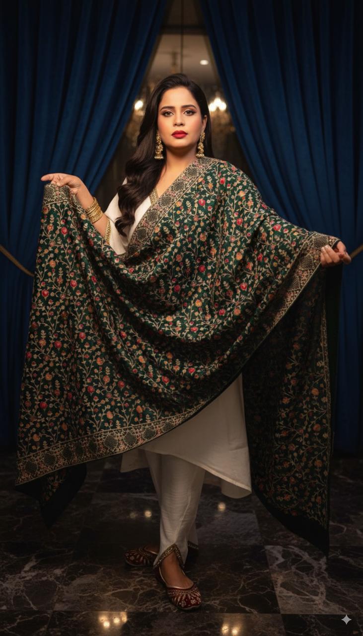 Kashmiri Work Dupatta