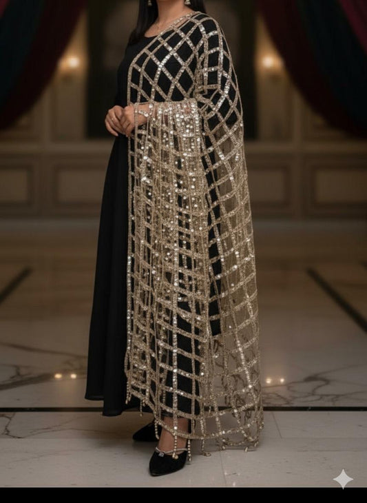 Posheeda Mirror Dupatta